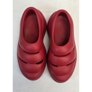 UGG FoamO Slide Red EVA Foam Platform Clog Mules Womens Size 8 1142643-RED